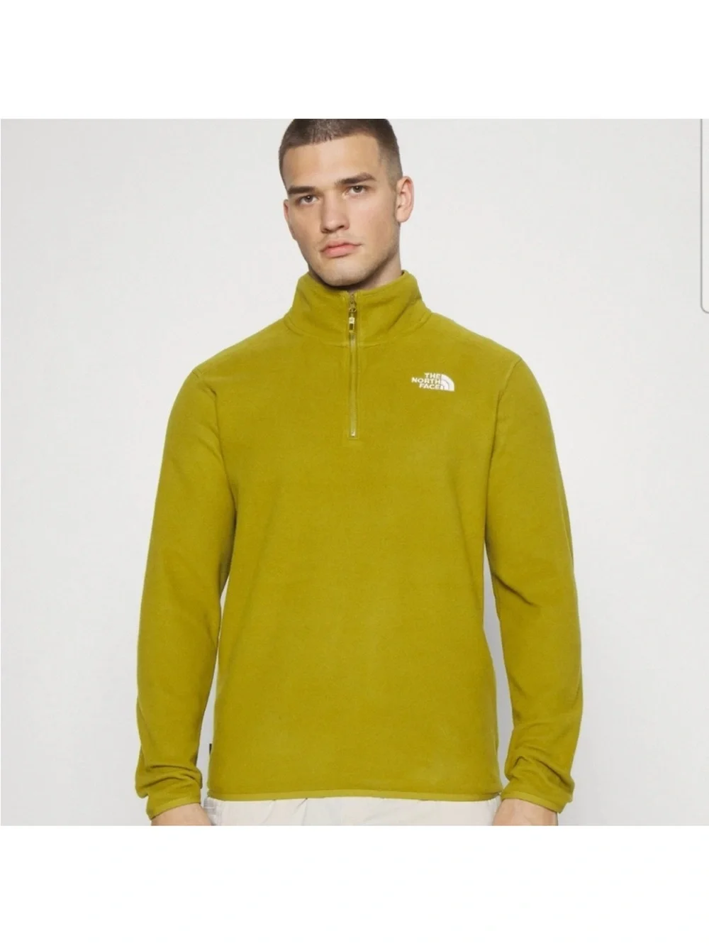 The North Face Men’s Olive Zip-Up Fleece Pullover XL NWOT